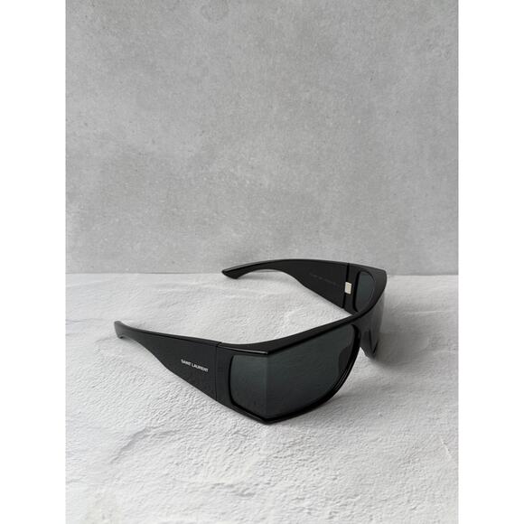 NEW Saint Laurent SL806 Wrap Oversized Black Sunglasses main image 4